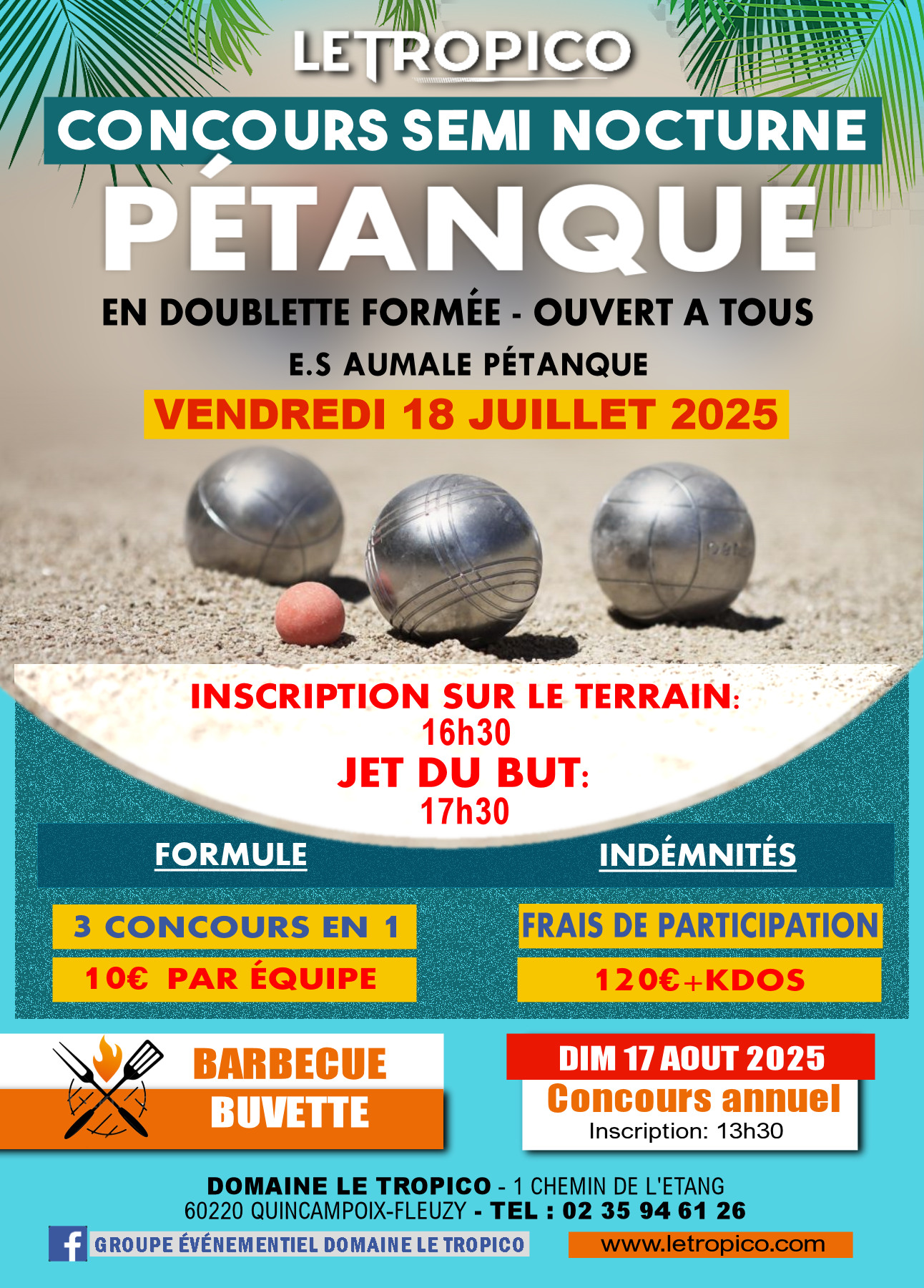 CONCOURS DE PETANQUE SEMI NOCTURNE