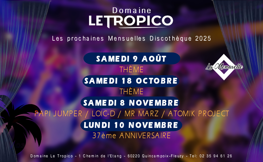 MENSUELLES DISCOTHÈQUE 2025