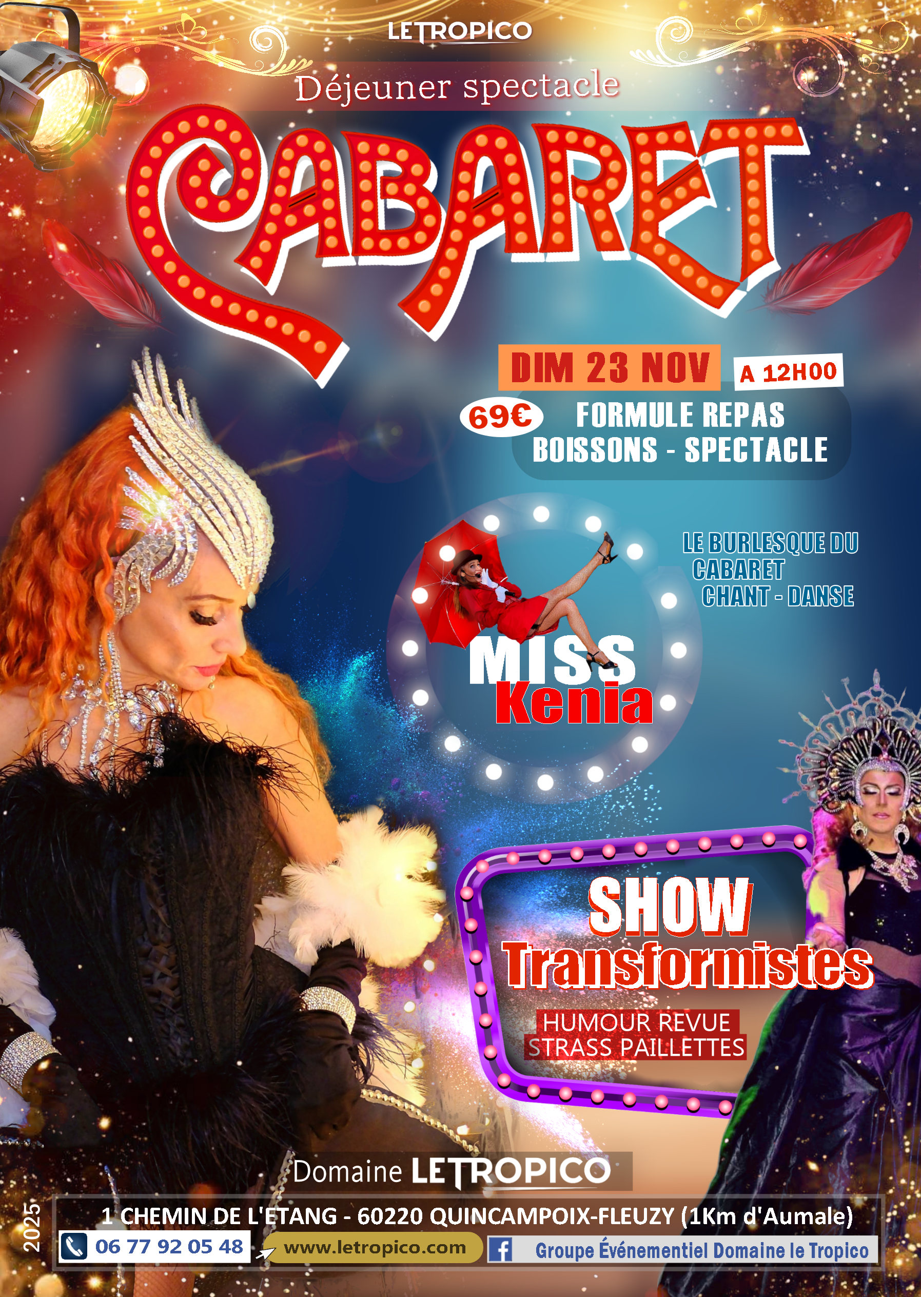 DÉJEUNER SPECTACLE CABARET