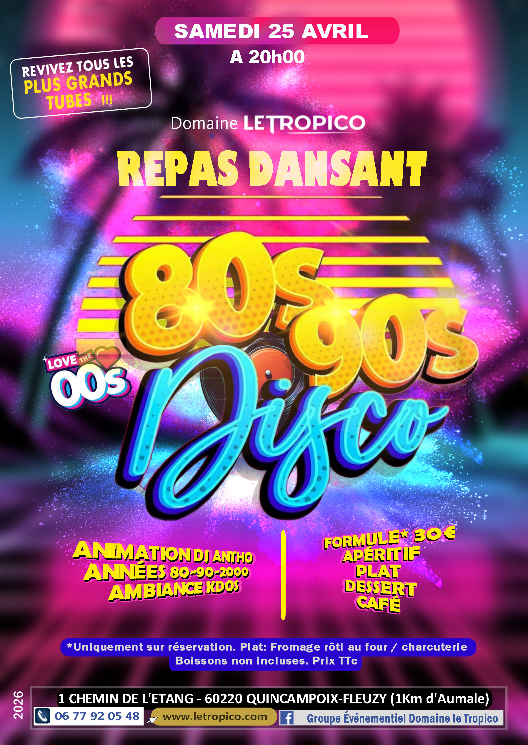 REPAS DANSANT 80's 90's 2000's