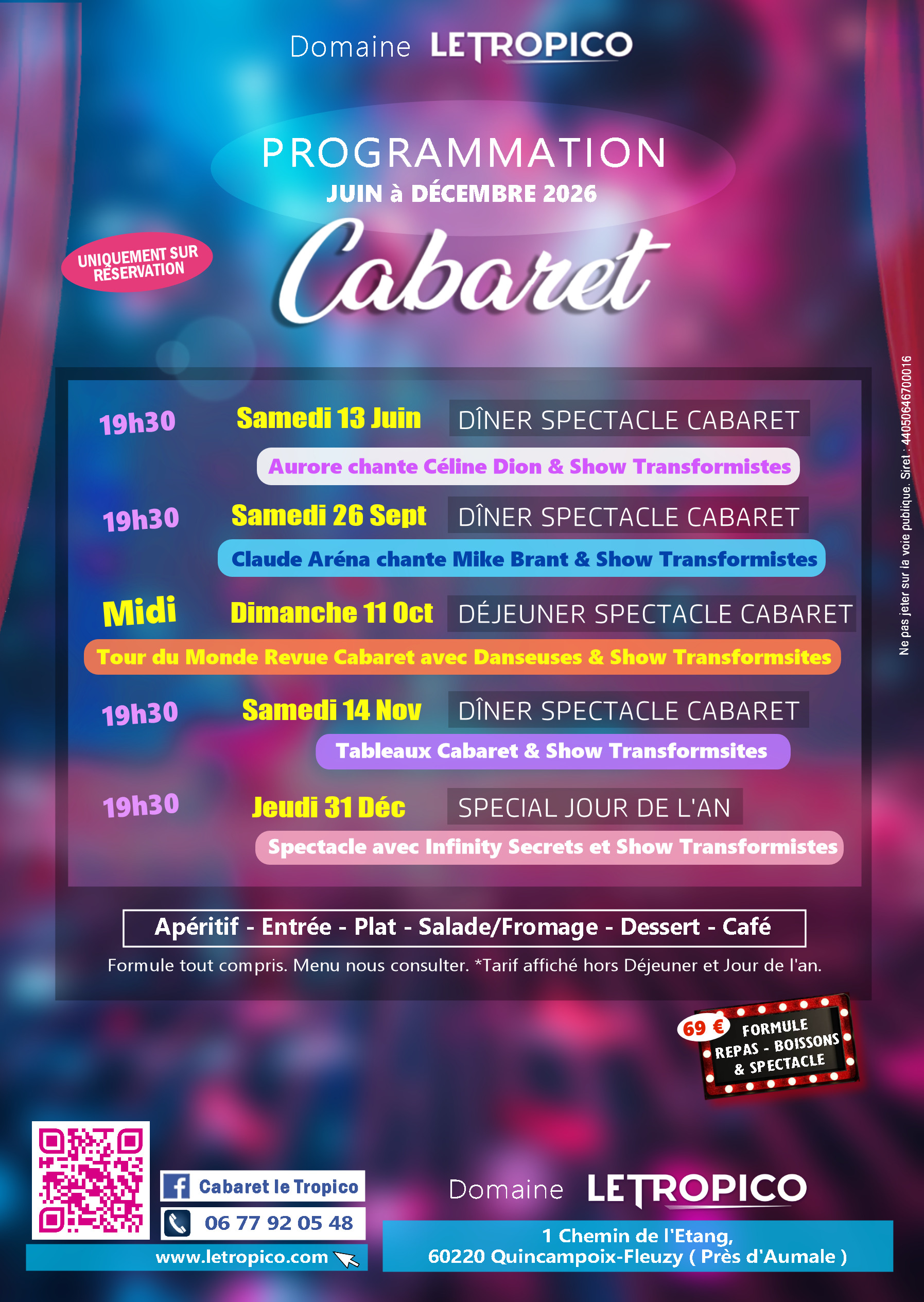 PROGRAMMATION CABARET 2026